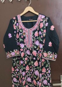 NewUnused PureCotton ReshamEmbroidery KurtiPantSet