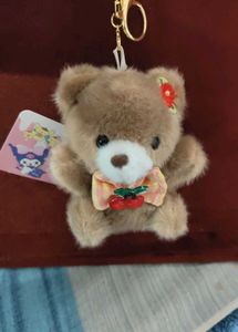 Cute Teddy Bear Charm with Cherry Bow🧸