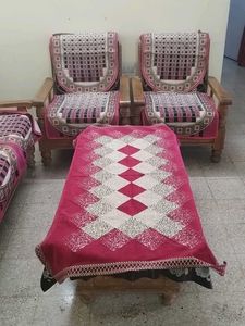 Stylish Sofa and Chair Cover Set with table cove