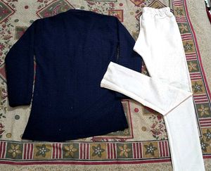 Navy Embroidery Kurta Pajama Set