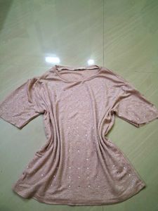 Sparkly Pink Tunic Top