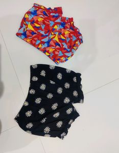 Combo Of 2 Shorts For Girls Women
