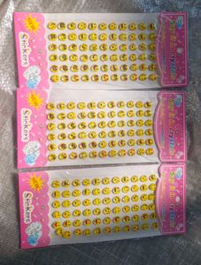 Smile emoji Sticker Combo Of 3