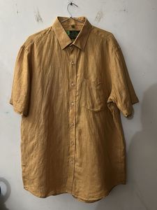 Men's Short Sleeve Linen Shirt