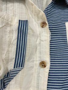 Boho Patchwork Button-Up Shirt