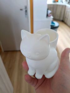 Cute White Cat Pen Holder