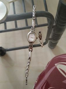 Elegant Silver-Tone Ladies Watch
