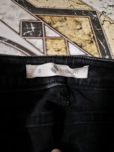 Brand New Straight Jeans- Charcoal Colour