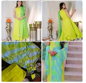 Vibrant Kurta Set with Dupatta
