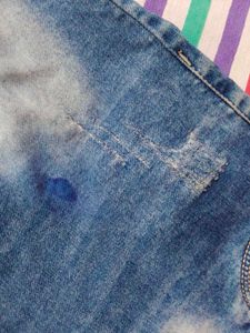 Distressed Acid Wash Skinny Jeans