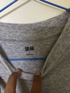 Gray Uniqlo T-Shirt