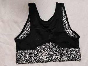 Black &amp; White Sports Bra