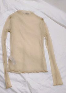 Sheer Glittery Mesh Top