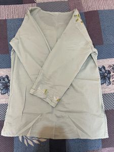 Embroidered Cotton Kurta