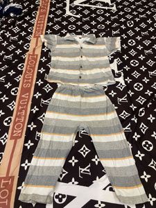 Striped Kids' Pajama Set
