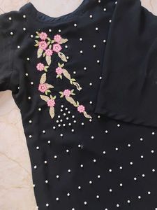 Elegant Black Kurta Set with Dupatta