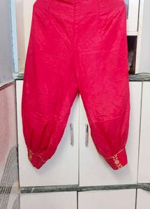 Vibrant pink Embellished Salwar Pants