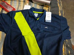 100% Nylon Collar T Shirt XL Size