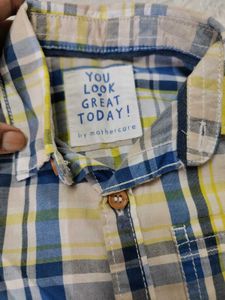 Baby Boys Plaid Shirt and Khaki Pants Set