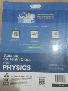 Science for Tenth Class - Physics Part 1