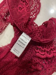Burgundy Lace Panty