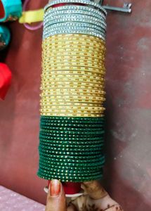 Elegant Set of Bangles with bangle box 🎁