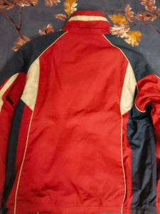 Men's Red &amp; Navy Colorblock Jacket