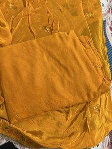 Yellow Embroidered Kurta Set