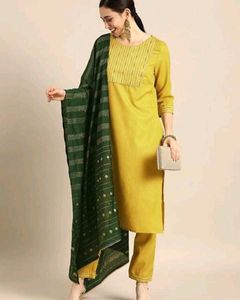 Lime Green Kurti pent set.. Limited Offer 🫴🏻