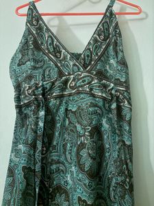 Boho Paisley Print Maxi Dress