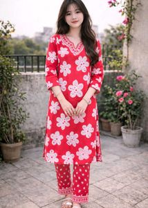 Rose pink Kurta set 💗
