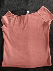 Ribbed Off-Shoulder Top