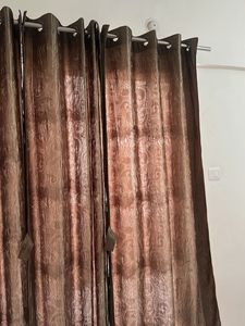 Combo of 3- Full Size Elegant Brownish Curtains