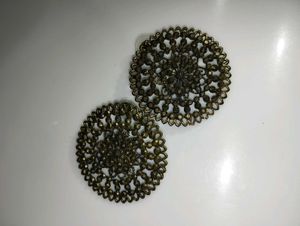 Intricate Filigree Round Earrings