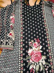 Designer Floral Print Kurta