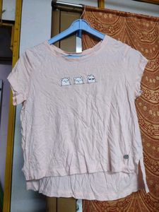 Cute Pink Graphic T-Shirt with Shir