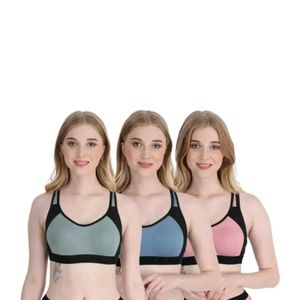 Comfortable Sports Bras 3-Pack