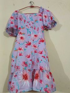 Floral Print Mini Dress