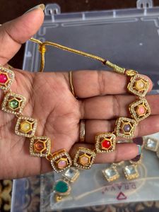 Ethnic Necklace with Colorful Stones