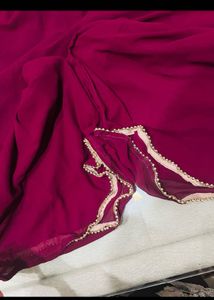 Exquisite Maroon &amp; Gold garara Set
