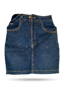 Classic Blue Denim Mini Skirt