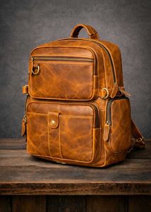 Leather Backpack - Stylish and Durable