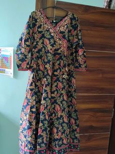 An A-line kurta set