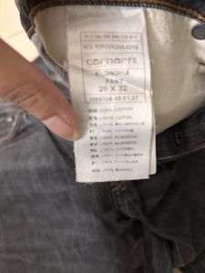 Carhartt charcoal grey straight fir jeans