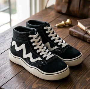 Price Drop Black High-Top Sneakers