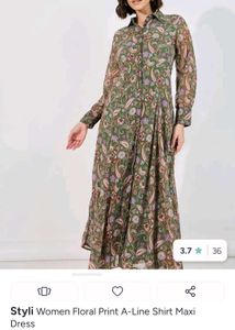 Styli Women Floral Print Maxi Dress