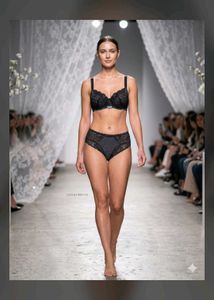 Elegant Black Lace Bra & Panty Set