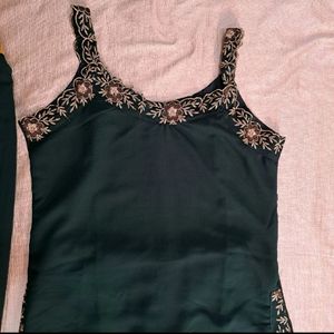 Beautiful Designer Embroidered Kurta Dupatta Set