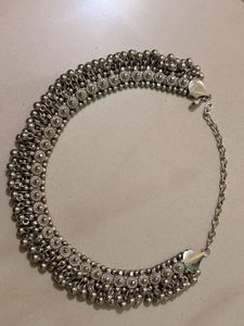 Bohemian Oxidized Silver Necklace