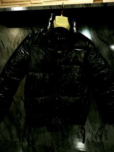 Shiny Black Puffer Jacket